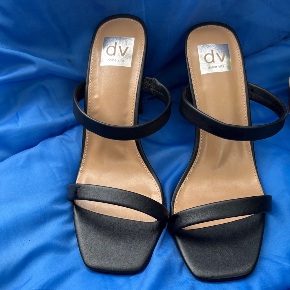 Dolce Vita Black Strappy Heels